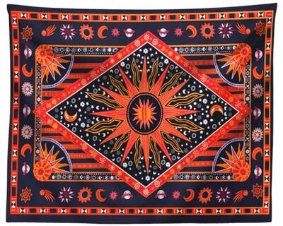 Uplift Picks Mandala Tarot Tapestry Bohemian Hippie Wall Hanging Decor 02 95x73 Cm