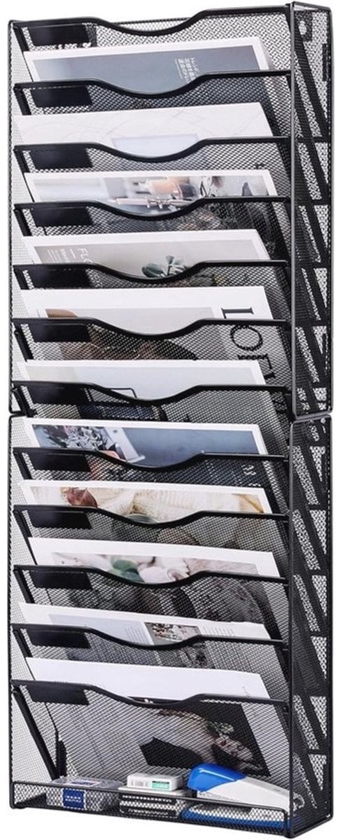 12-Tier Wandorganiser voor Kantoor en Thuis - Documenten en Tijdschriften Opslag