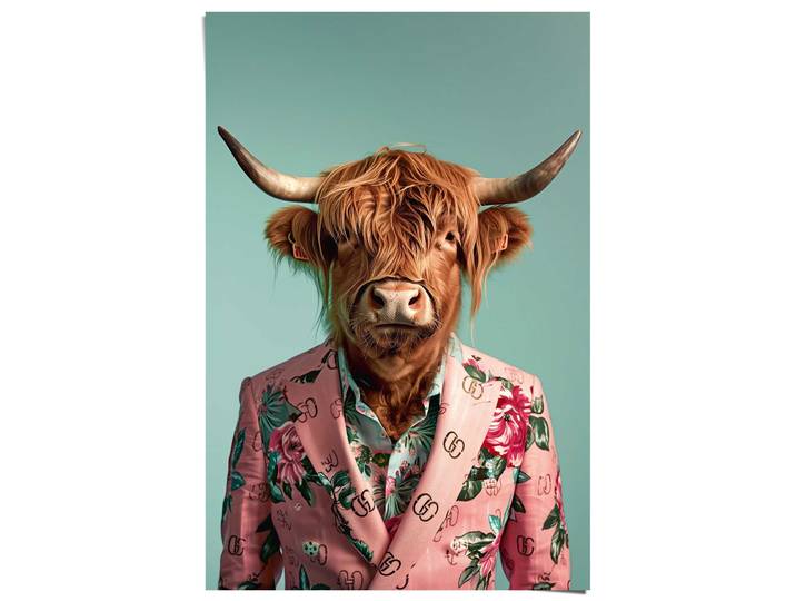 Poster REINDERS Dressed Highlander , bunt (farbe bild(er): mehrfarbig), B:61cm H:91,5cm T:0,1cm, Bilder, Poster, Home Office - Kostüm - Mehrfarbig - 150 gr. Papier - 61x91,5 cm