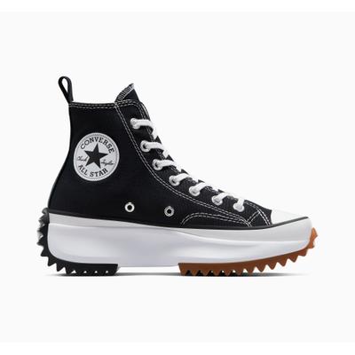 Sneaker CONVERSE "RUN STAR HIKE CANVAS PLATFORM", Damen, Gr. 43, schwarz-weiß (schwarz, weiß, gum), Textil, Schuhe Sneaker