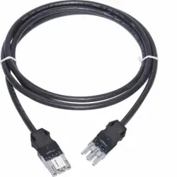 Hager GKWAD93025 Verbindungsleitung WAGO Winsta Code B, 3x1.52, 2.5m, hfr, Cca, schwarz