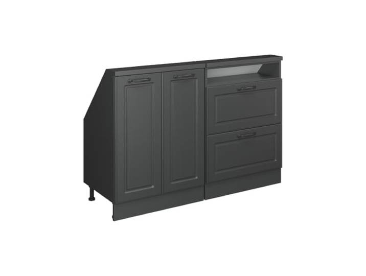 Vicco Küchenschrank für Dachschrägen R-Line, Anthrazit Landhaus/Anthrazit 120 cm