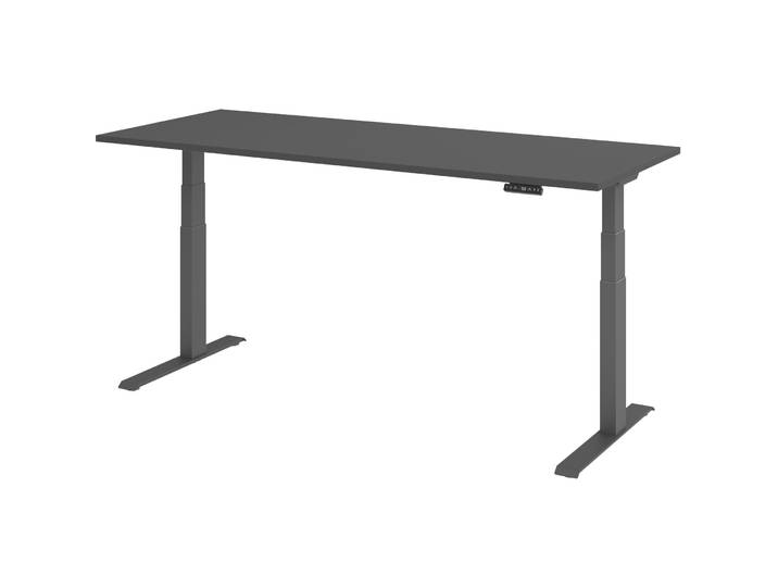 Schreibtisch Office basic Graphit elektrische Höhenverstellung 200 x 80 cm - Schreibtisch