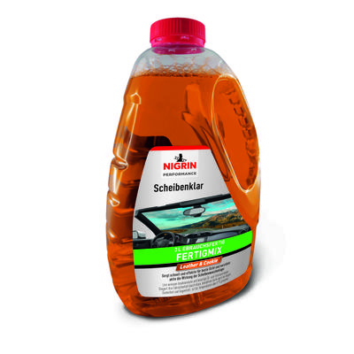 NIGRIN Reiniger, Scheibenreinigungsanlage Performance Scheibenklar Leather & Cookie - Fertigmix [3 L] 20427