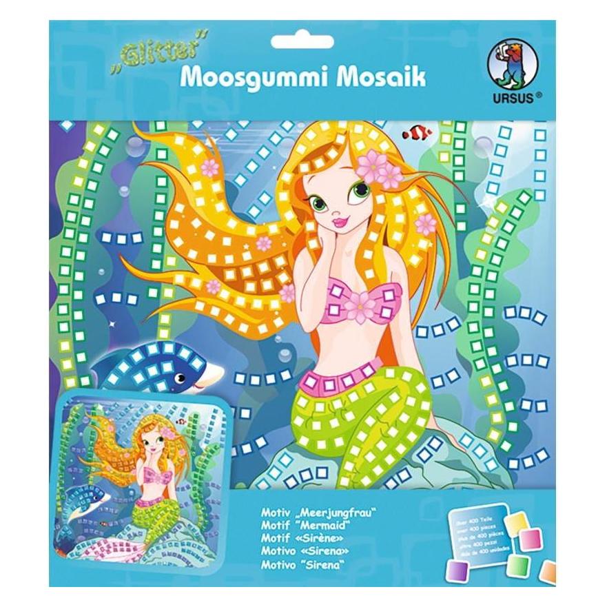 Ursus Moosgummi Mosaik Glitter Meerjungfrau (8420002)