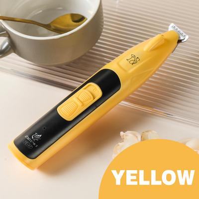 Happy Pet Pantry Precision Pet Grooming Trimmer With LED Light For Paws, Eyes & Sensitive Areas yellow
