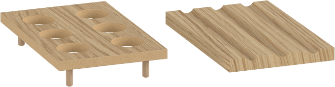 Villeroy und Boch Villeroy & Boch Antao Accessory Paket 3 180x125x60mm K4920000 Paket 3, 18x12,5x6cm, Holz