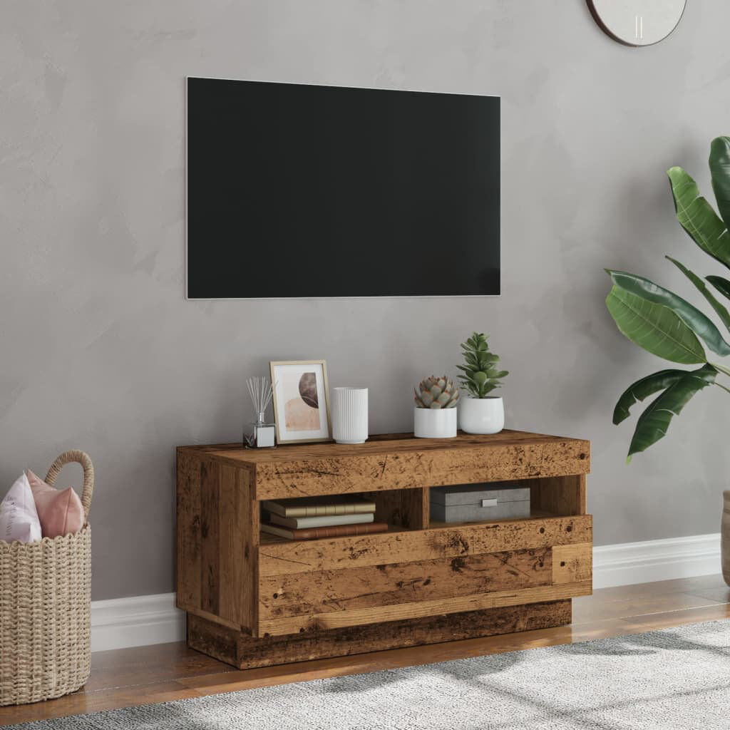 Ivy Bronx Maxence TV Stand Old Wood 100cm