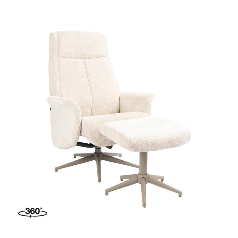 Label51 Fauteuil Tumba Lounge Stoel - Naturel - Cremona