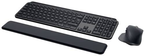 Logitech MX Keys S Combo Bluetooth Tastatur, Maus-Set Beleuchtet, Ergonomisch, Multipair-Funktion, Handballenauflage Deutsch