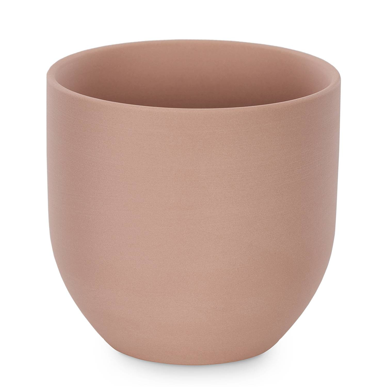 home24 Bloempot Ire Roze Keramiek B/D/H: 10 x 10 x 10 cm