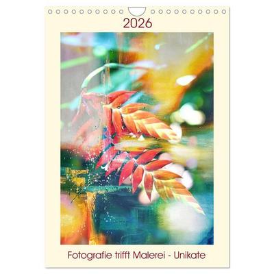 Fotografie trifft Malerei - Unikate (Wandkalender 2026 DIN A4 hoch), CALVENDO Monatskalender