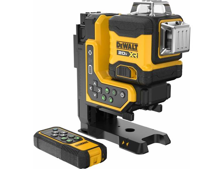 Niveau laser multilignes 3 x 360° avec faisceau vert et télécommande - DEWALT - sans batterie\, ni chargeur - T-Stak- DCLE34035B-XJ