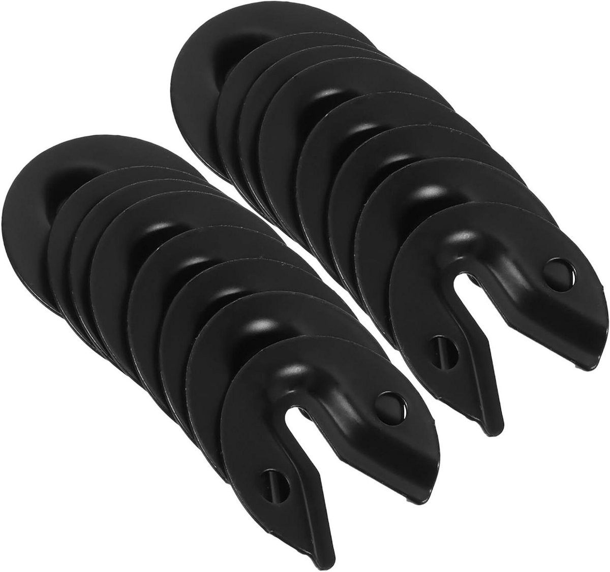 25 stuks Sleutelgat Ophangbeugels voor Fotolijst Hangers in het Zwart