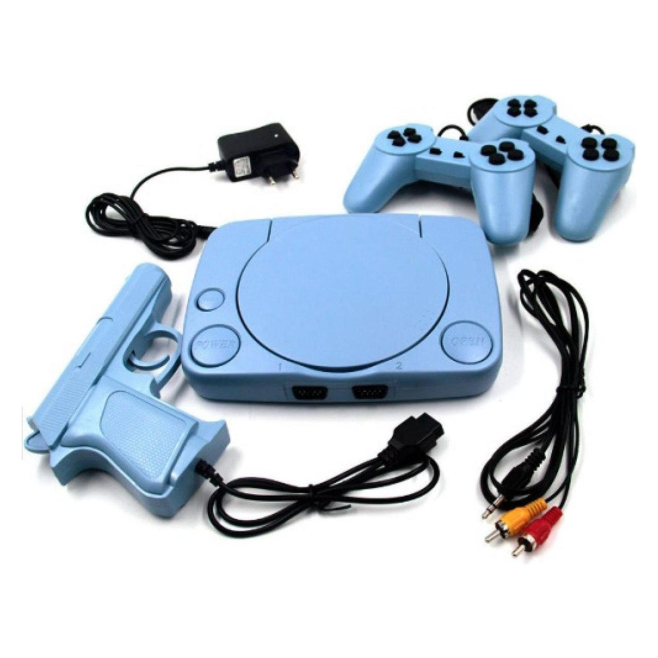 Riff RF-2GUN retro console with 22 8-bit games with 2 joysticks + game gun (RF-2GUN)
