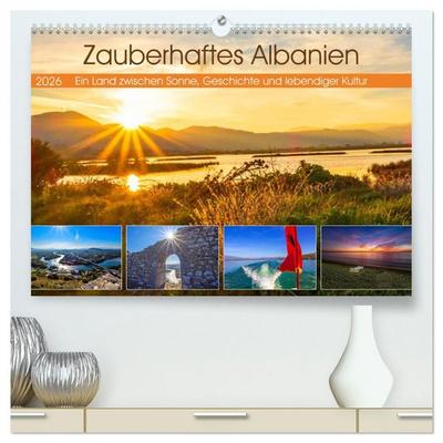 Zauberhaftes Albanien (hochwertiger Premium Wandkalender 2026 DIN A2 quer), Kunstdruck in Hochglanz