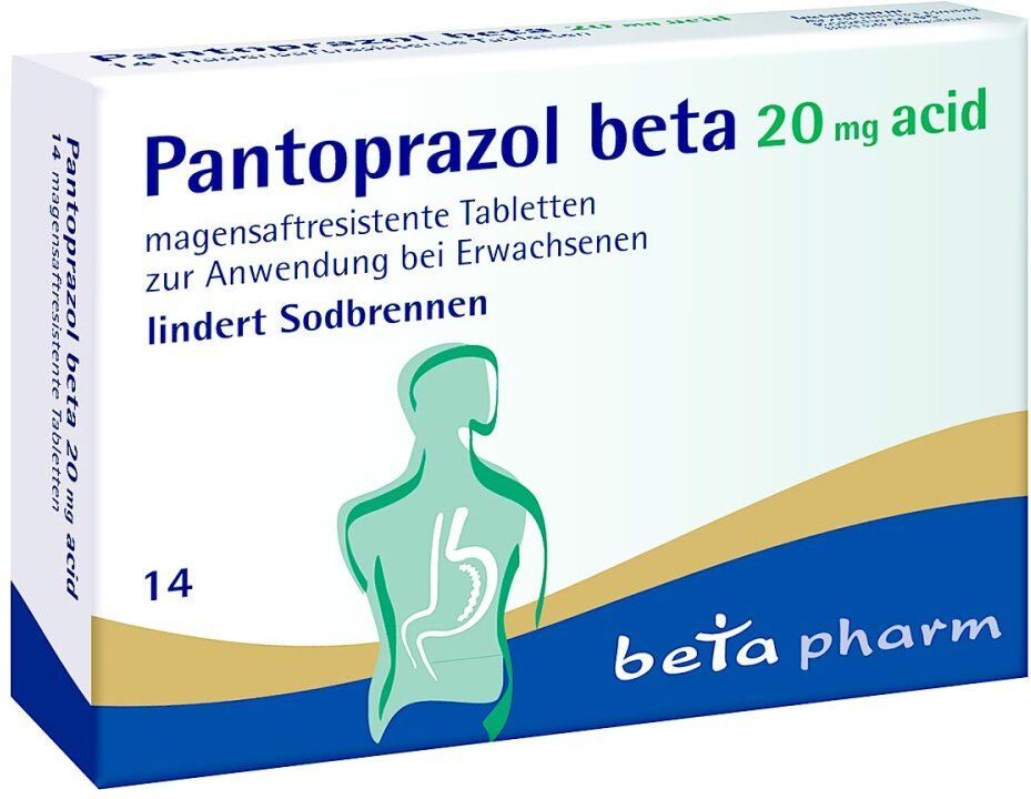 Pantoprazol beta 20mg acid 14stk