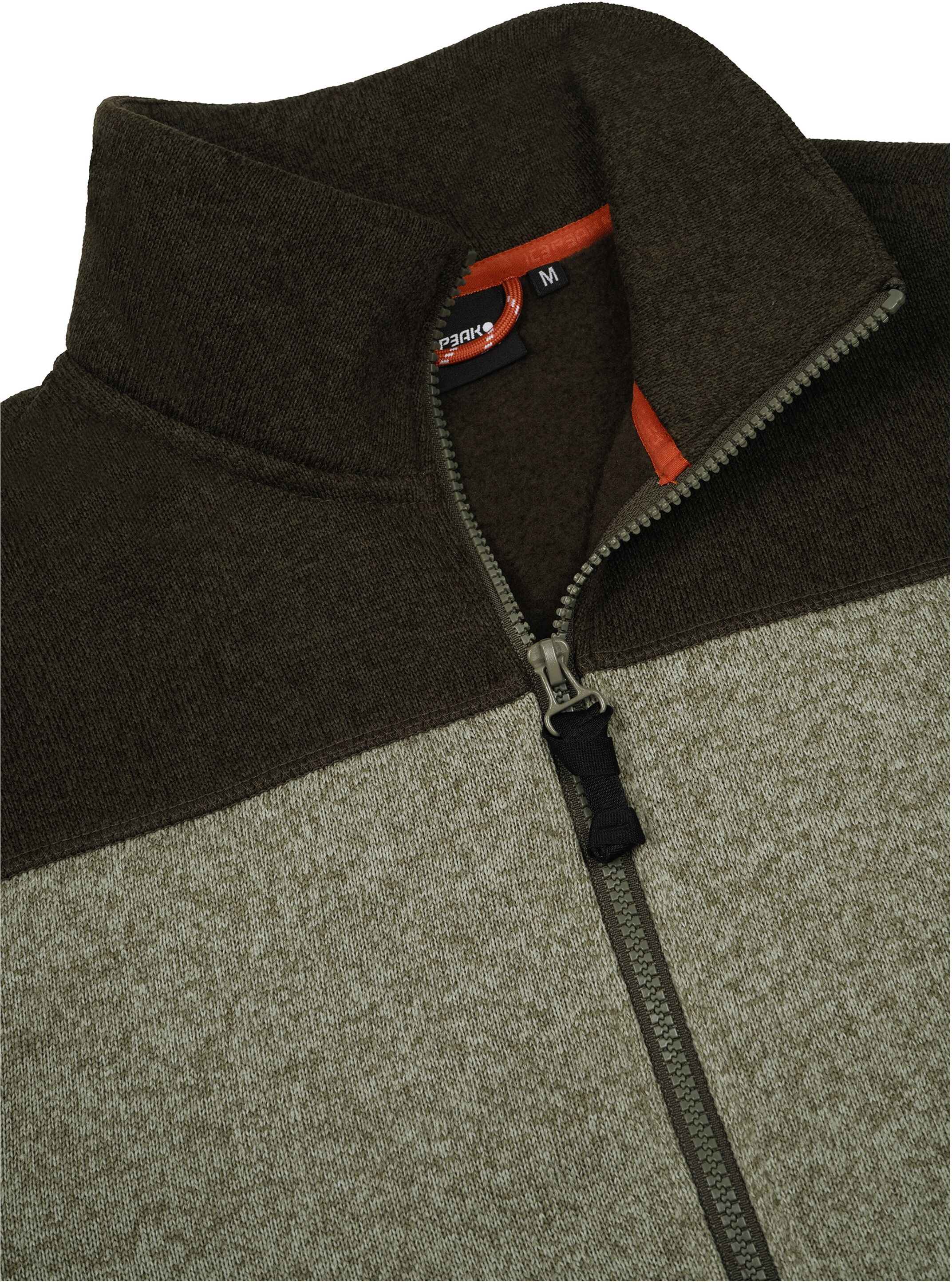 Fleecejacke ICEPEAK "ICEPEAK ADRIAN", Herren, Gr. M, braun (olive), Obermaterial: 100% Polyester, Jacken Fleecejacke, auch in grossen Grössen olive M