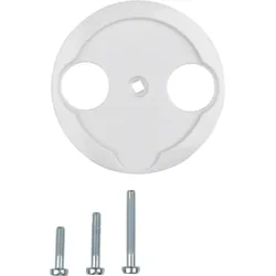 Hager WTF4592PW Zentralstück für Antennen-Steckdose 2Loch 1930/Glas pws