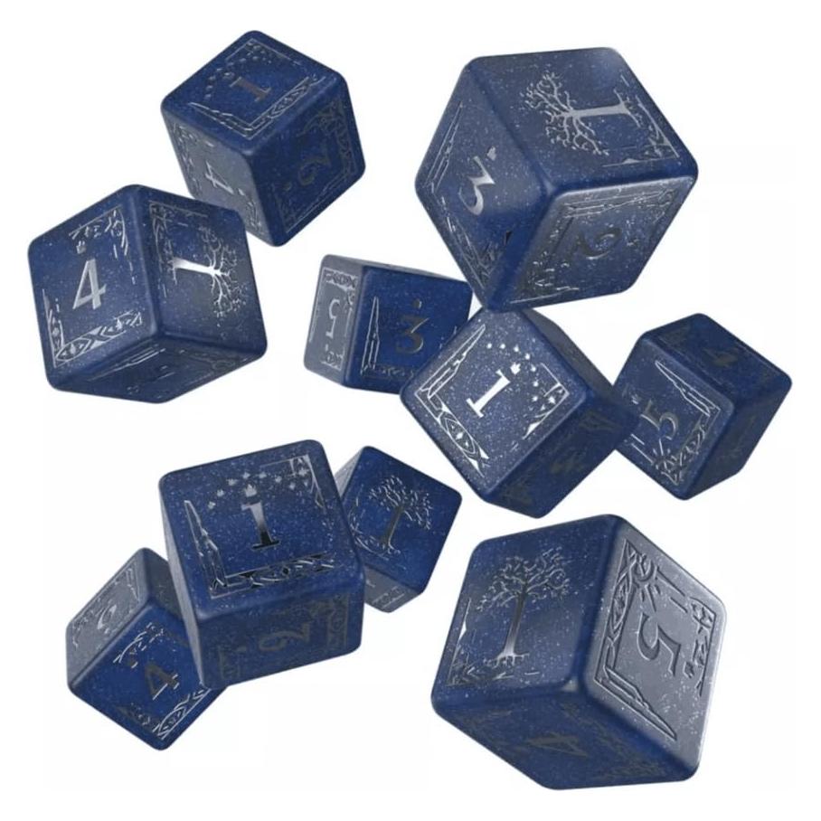 Q Workshop The Lord of the Rings: Gondor 10xD6 Dice Set (QWO98901)