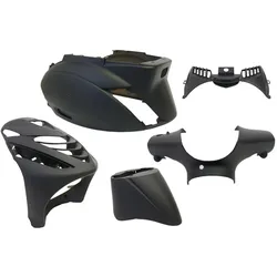 Shots, Motorrad Zubehör, Rand -Capace -Set/ Blech Set Piaggio Zip SP 5 Party Schwarze Matte