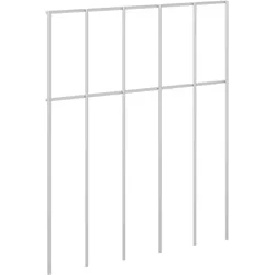 vidaXL Gartenzaun-Paneel 24 Stk. 25 x 30 cm Verzinkter Stahl Silber