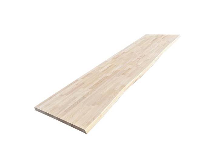 Plan de travail Hêtre massif bord naturel L.250 x l.65 cm Ep.36 mm