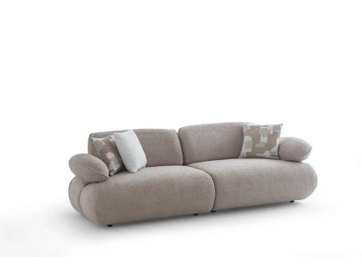 JVmoebel 3-Sitzer Beige Sofa von JVMoebel mit modernem Design und Kissen