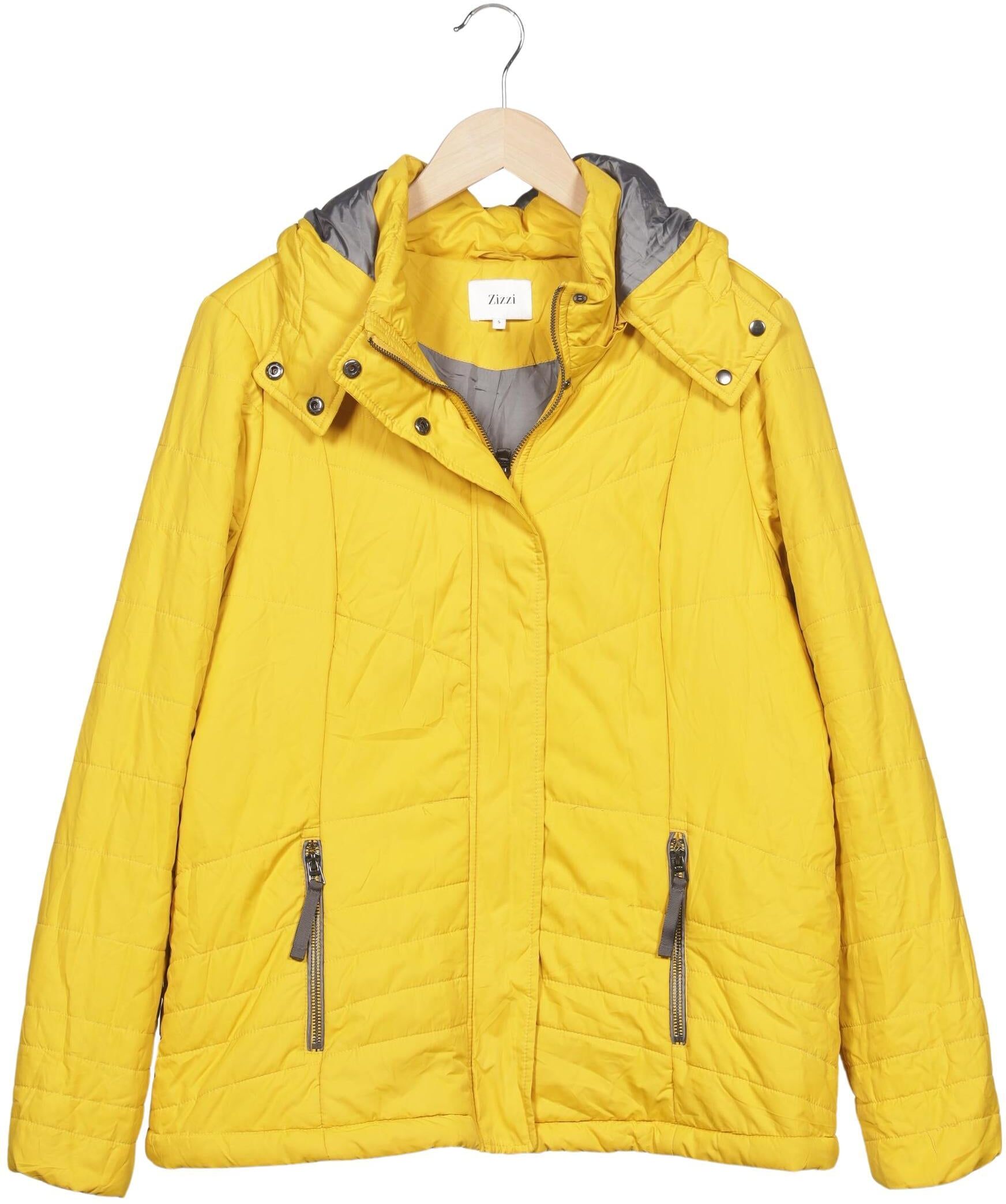 Zizzi Damen Jacke, Gelb, Gr. S, Synthetik - Second Hand