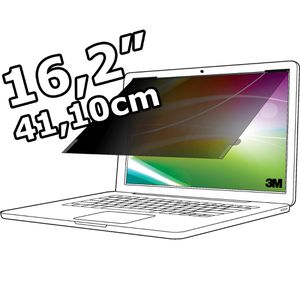 3M Blickschutzfilter Bright Screen, BPNAP005, für 16,2 Zoll / 16:10 Laptops, mit Blaulichtfilter