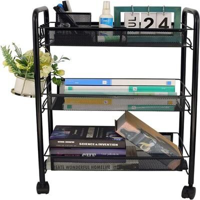 No "3 Tier Rolling Cart - 10.2""D x 17.7""W x 24.8""H"