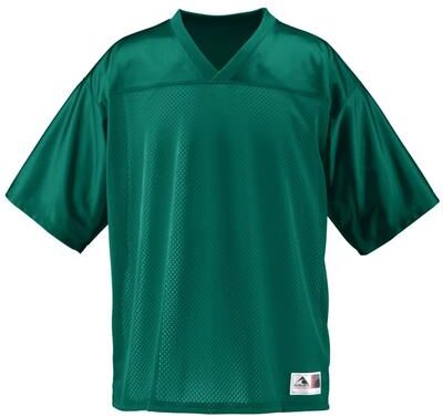 Augusta Sportswear 258 Athletic Youth Stadium Replica Jersey T-Shirt in Dark Green size Small   Polyester