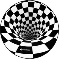 SKILLER SFM12 3D Vortex, Schutzmatte schwarz/weiß, Ø 120cm