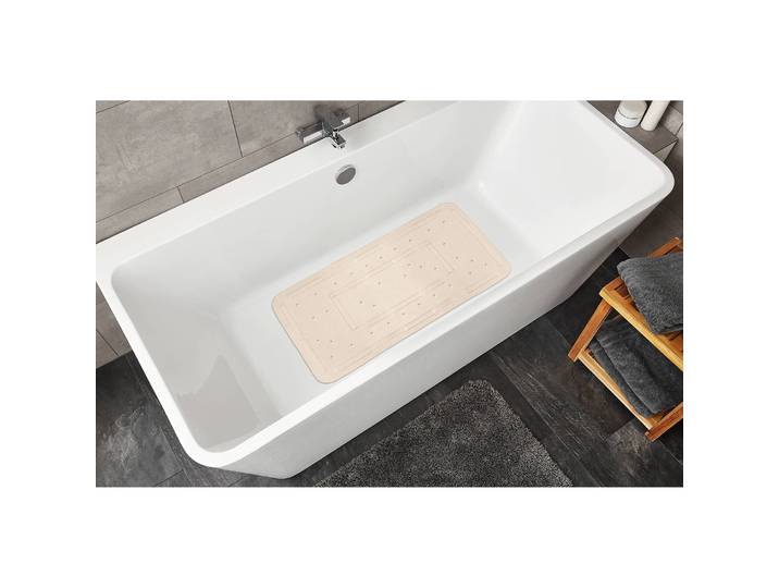 home24 Antislipmat bad Softy 80 x 80cm beige/crèmekleurig