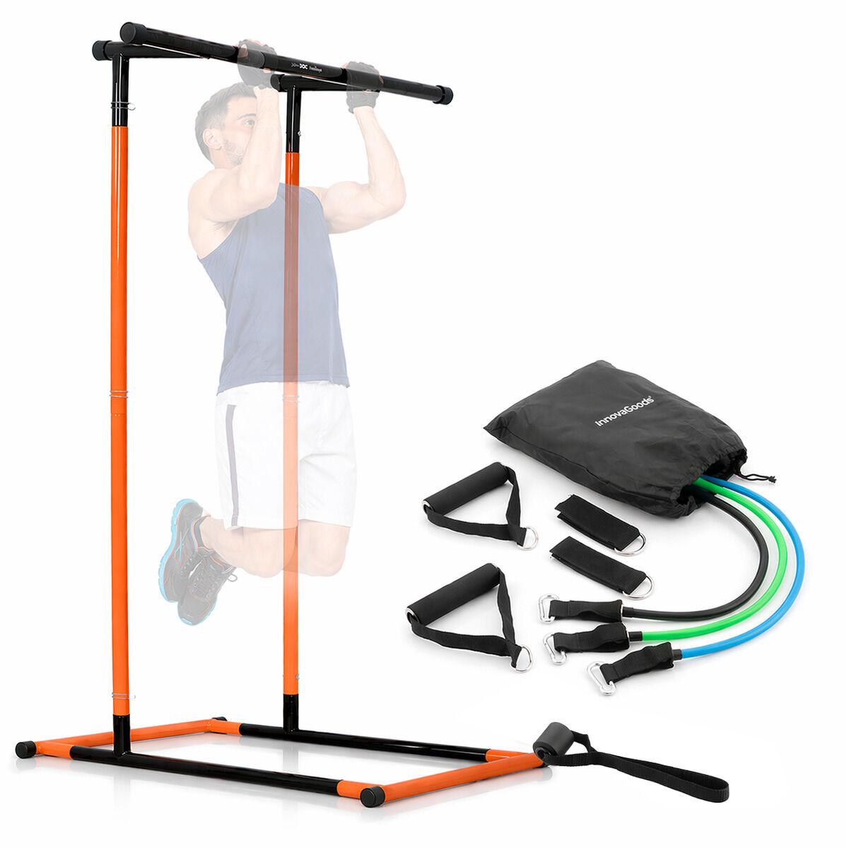Set Klimmzugstation Fitness & Set Widerstandsbänder mit Zubehör & Trainingsanleitung InnovaGoods