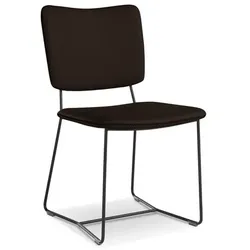bert plantagie Stuhl Kiko K11 Leder Braun Dunkelbraun