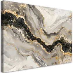 LEINWANDBILD Marmor mit Gold-Glamour-Stil 120x80cm