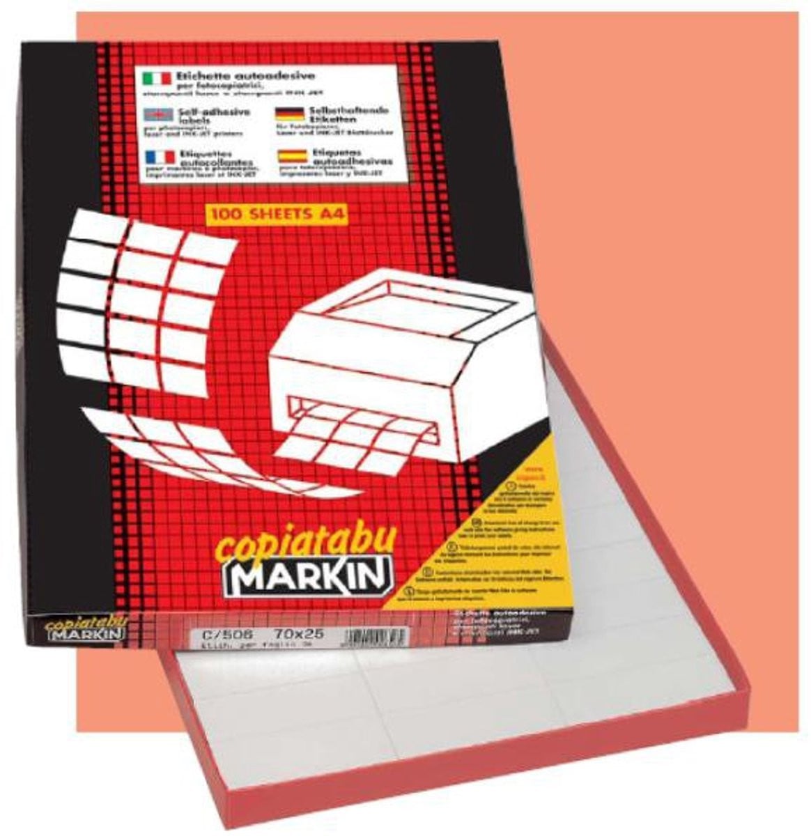 Markin 210A425 Etiketten Wit 2400 stuks