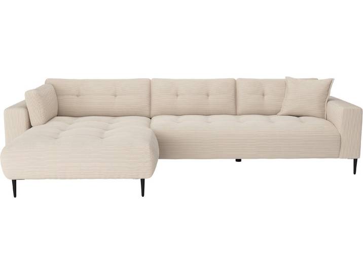 Trends by HG Ecksofa Leo, B: 309, in Cord und Chenille