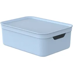 Box ALVRA mit Deckel (BHT 36,50x13,30x26,50 cm) - blau - BHT 36,50x13,30x26,50 cm