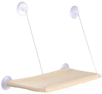 Uplift Picks Sunny Window Hanging Cat Hammock Bed With Climbing Frame Support khaki