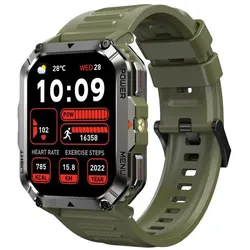 Blackview W70 Pro (Montre connectée - 2.01" - Appels bluetooth) Vert (51.10 mm, ohne SIM), Smartwatch
