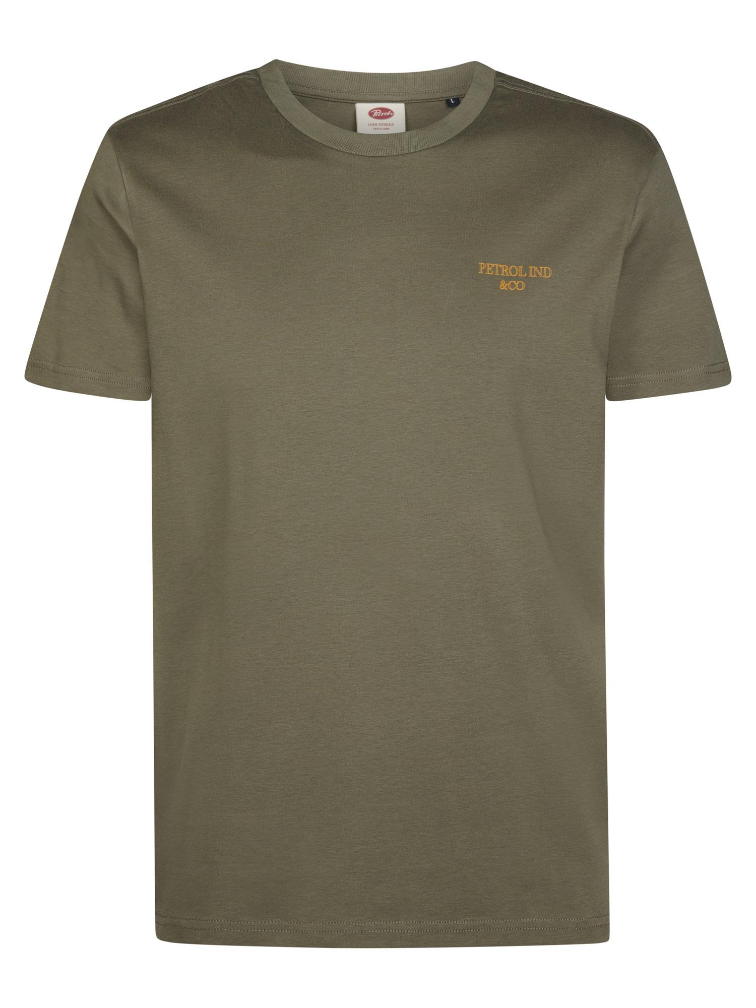 Petrol Industries - Heren T-shirt met print zimmer - Groen