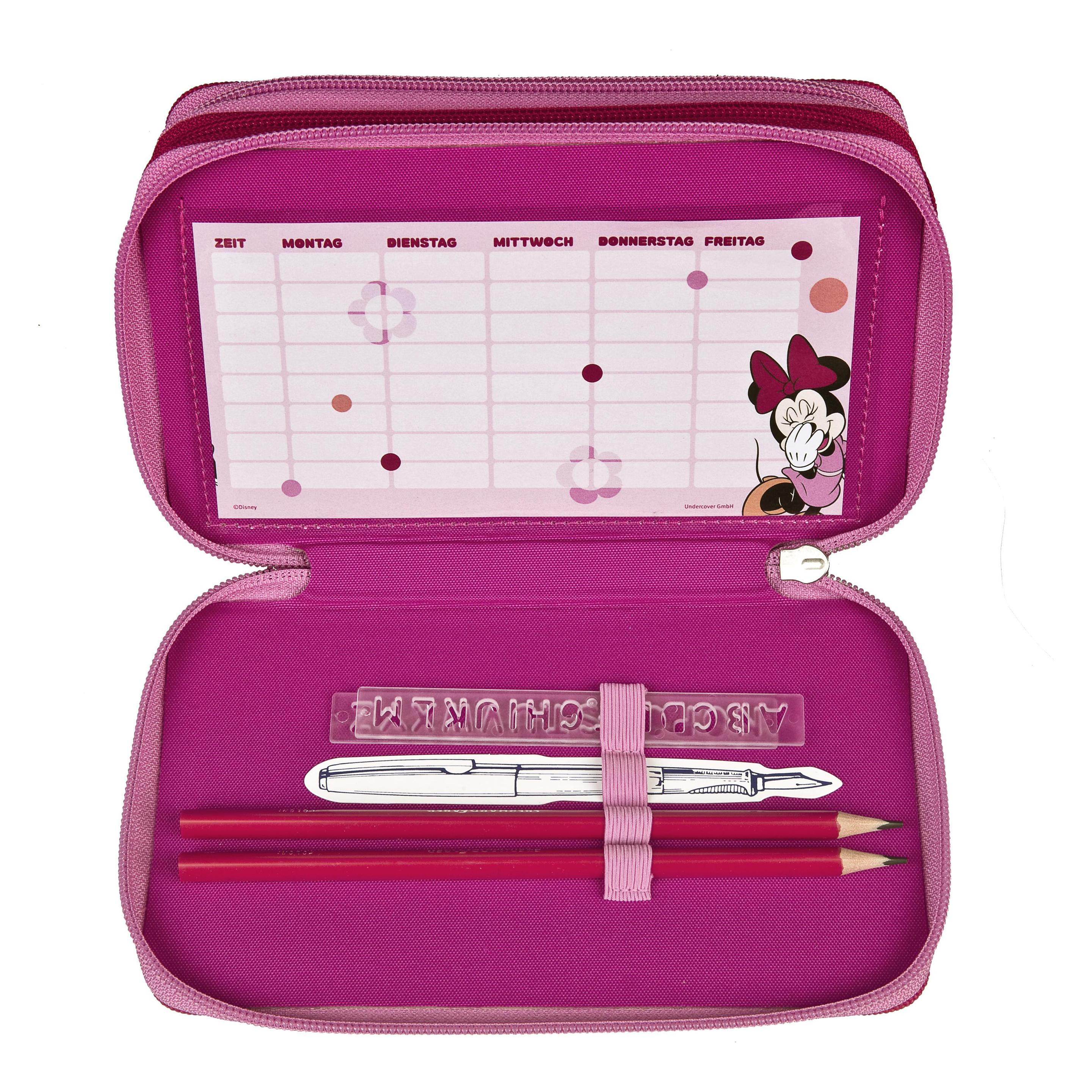 Scooli Necessaire Tripledecker Minnie-Mouse gefüllt (MIUZ0421)