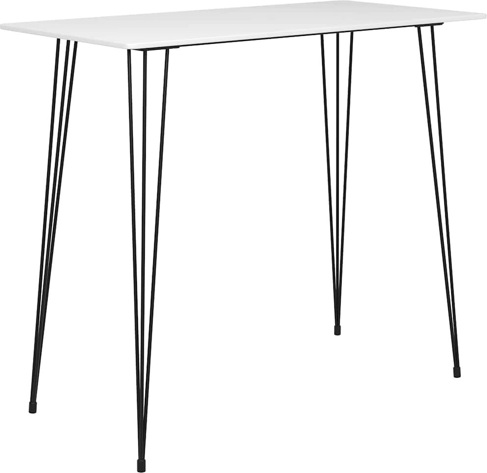 vidaXL Table de bar Blanc 120x60x105 cm