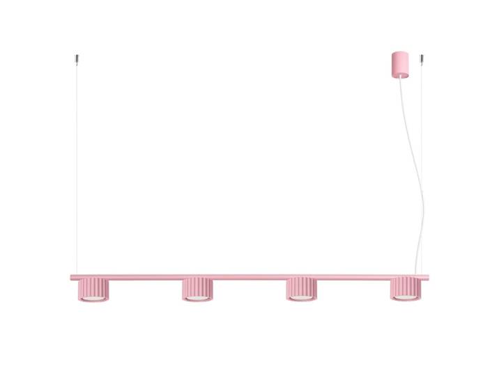 Lustres aluminium rose h 208 cm