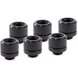 Alphacool 17552 Computerkühlsystemteil/-zubehör Anpassungssatz, Wasserkühlung Anschluss, Schwarz