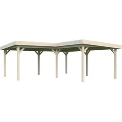 Palmako Carport/Pavillon Connect Lenna 24,9 m2 transparent tauchgrundiert