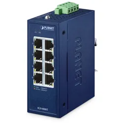 PLANET IP30 Compact size 8-Port IGS-800T Unmanaged Gigabit Ethernet (10/100/1000) Blau