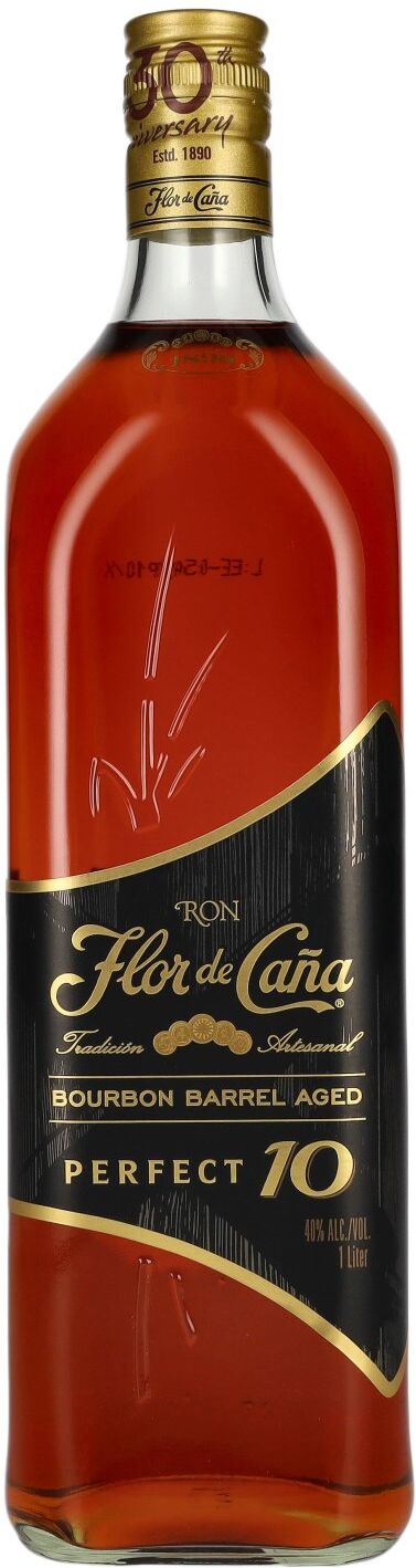 Flor de Caña PERFECT 10 Bourbon Barrel Aged 40% Vol. 1l